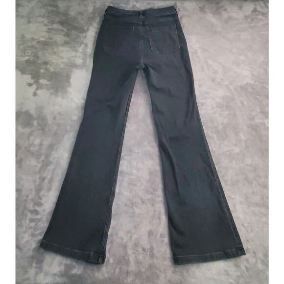 Gap Pants Womens Sz 29 Black 70s Flare High Rise Corduroy Stretch Retro Style C1 - Picture 9 of 10